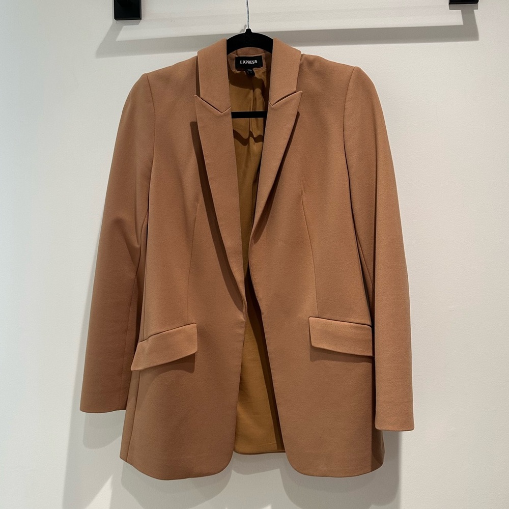 Express tan blazer size medium